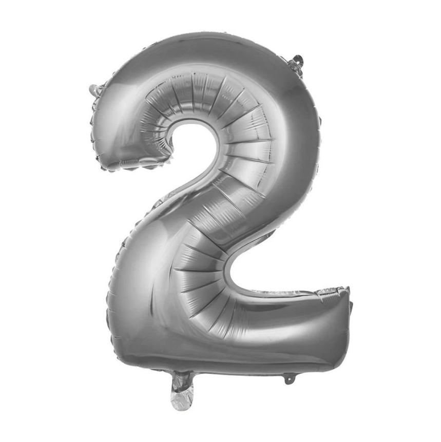 Folyo Balon Gümüş 2 34 İnç 76 Cm